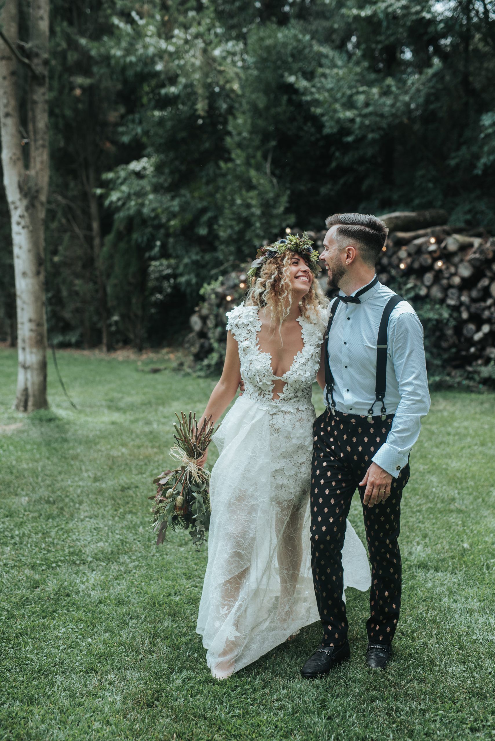 Vestidos de novia con encaje artesanal