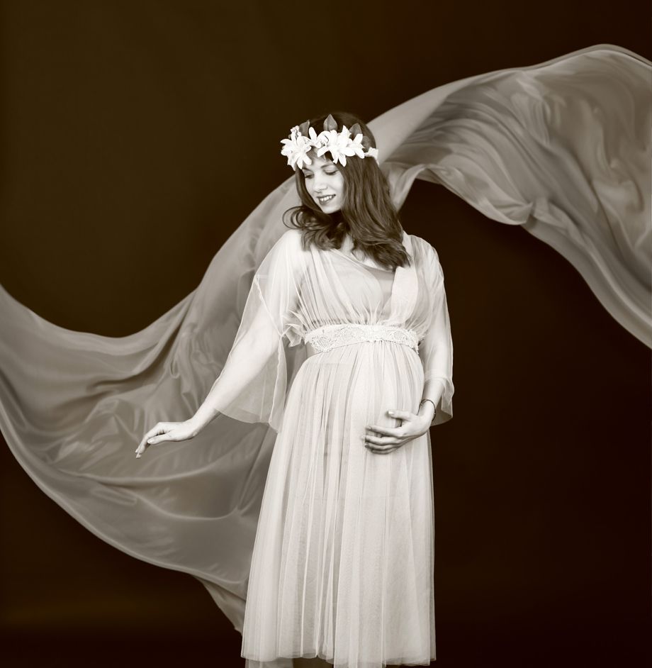 vestido sesión fotos embarazada