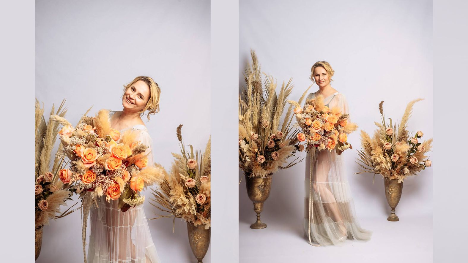 vestido transparente tul