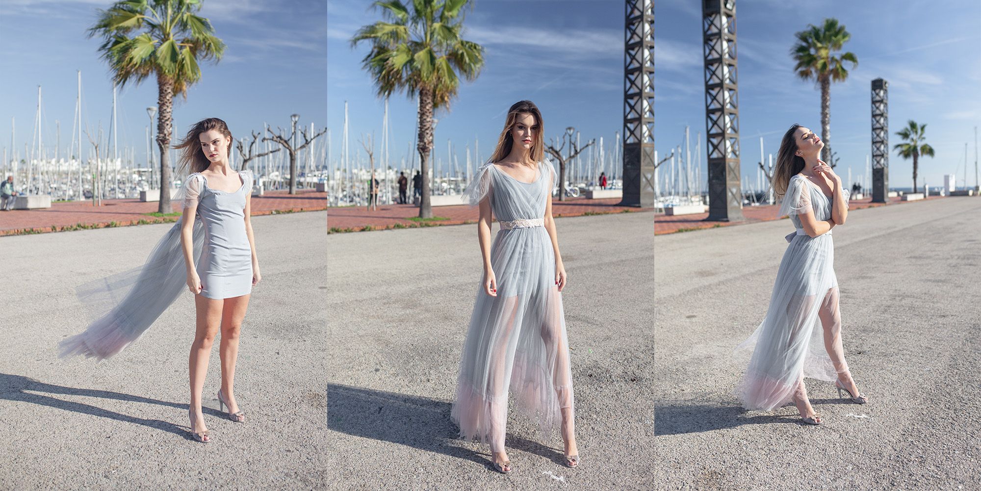 Vestido de novia y fiesta tul largo