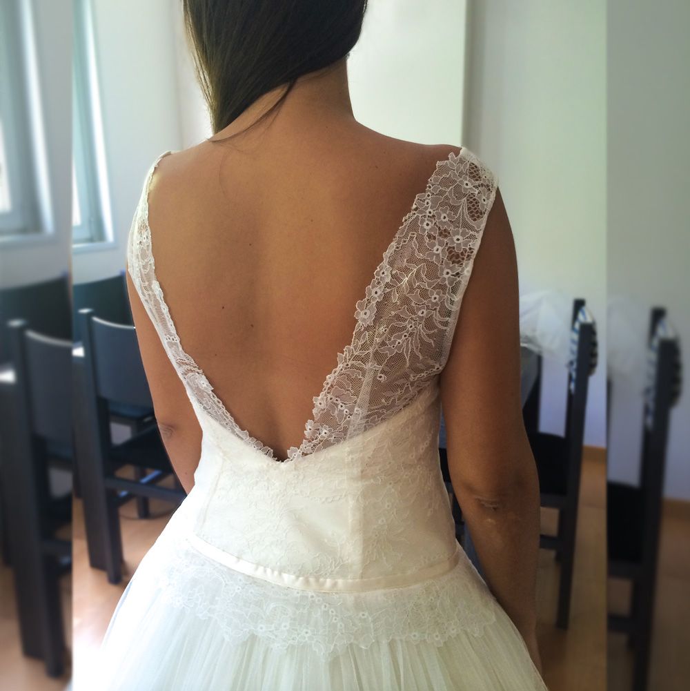 vestido de novia a medida en Barcelona