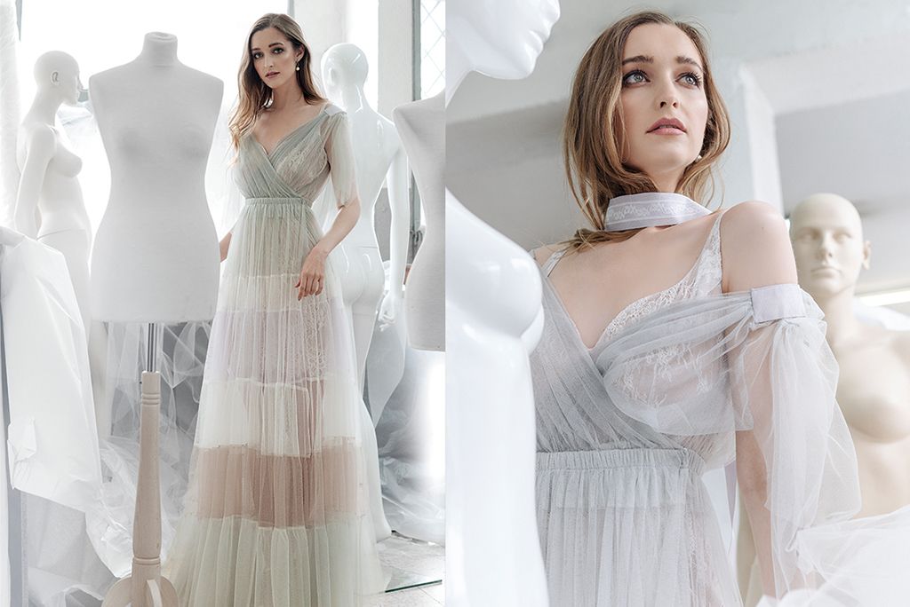 vestidos de tul largos