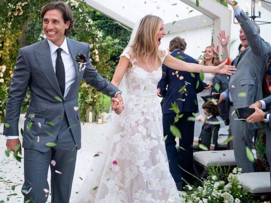 segundo vestido de novia de Gwyneth Paltrow
