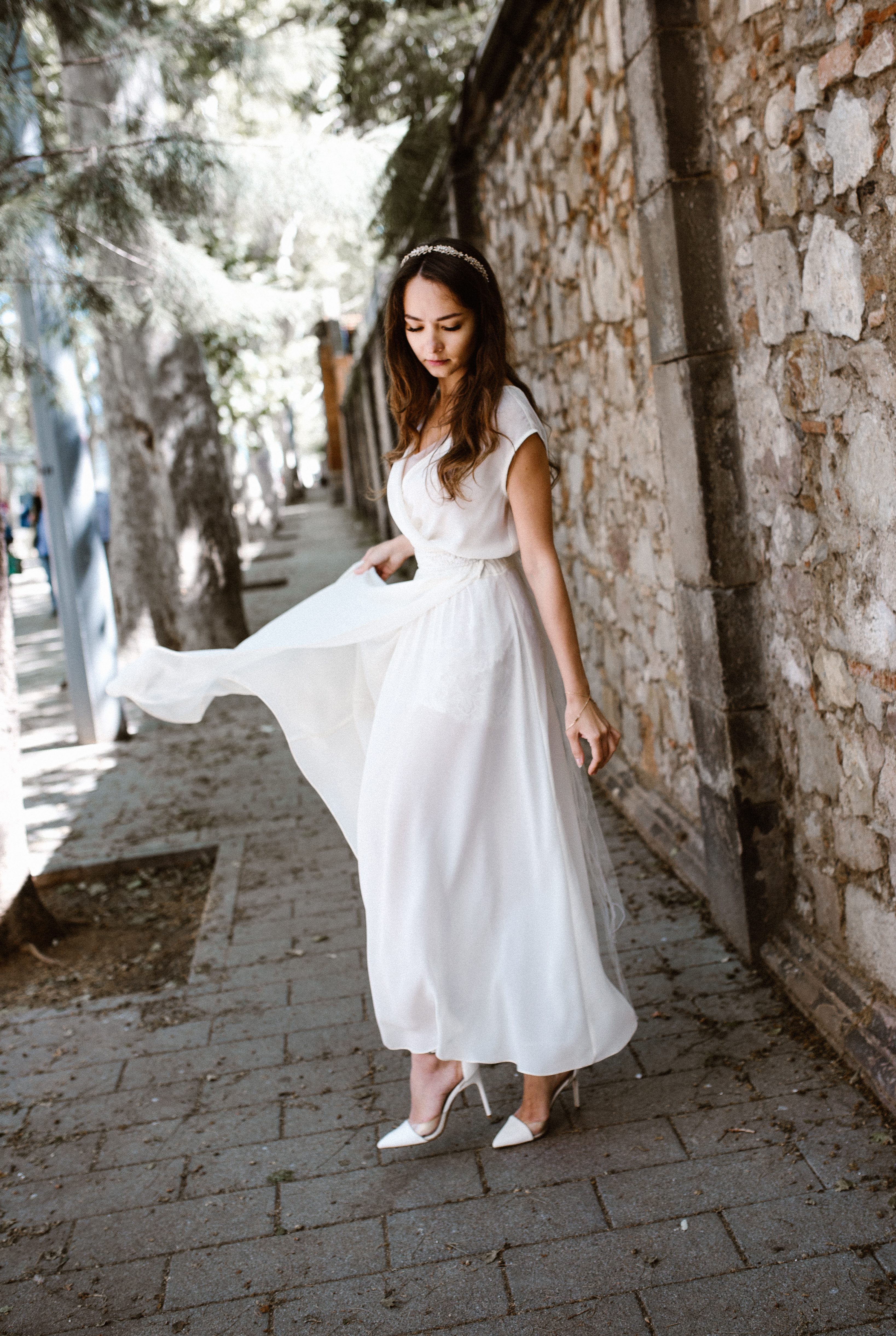 vestido de novia chifón ANGEL