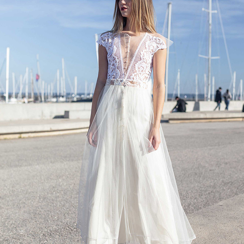 vestido de novia a medida en Barcelona