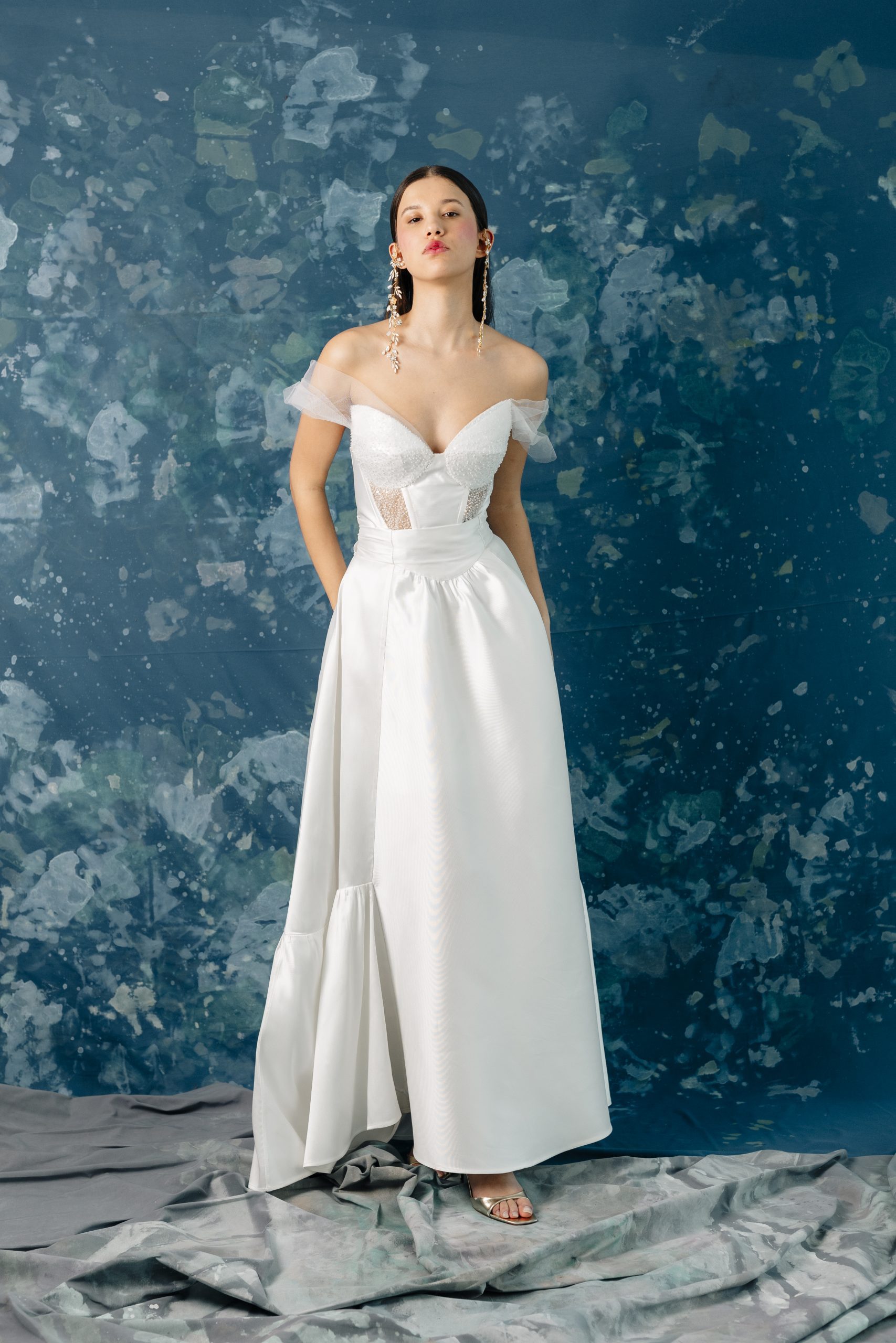 Vestido de novia versatil vestido corto y falda