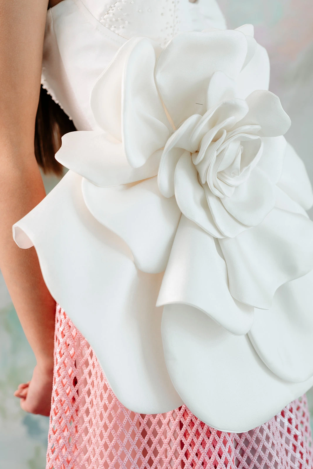 rosa accesorio novias