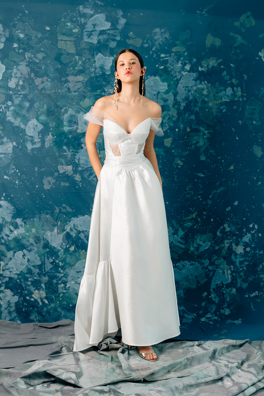 Vestido de novia versátil de 2 piezas